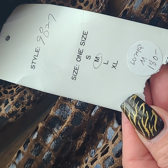 Sophia La Belle Vintage Faux Snakeskin Pant Suit Size M - Picture 3 of 9